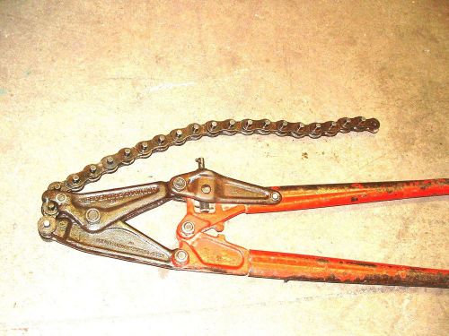 Wheeler rex soil pipe snap cutter manual cast iron 24&#034; chain heavy duty for sale