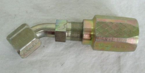 1/2&#034; R5-10 - Reusable - Hydraulic Hose Fitting - 45 Degree