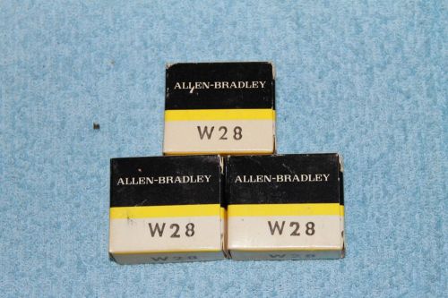 Lot of 3 NEW Allen Bradley W28 Thermal Overload Heater Element NIB~FREE SHIPPING