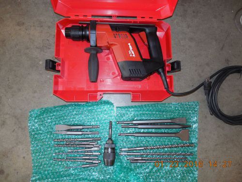 hilti TE-5 sds-plus chuck  115V hammer drill kit  COMBO &amp;  NICE  (539)