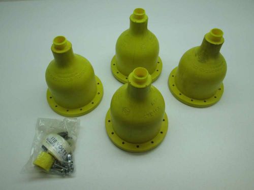 LOT 4 NEW WOODHEAD ASSORTED LOVOLT NEOTEX RUBBER LAMP COVER ASSEMBLY D395079
