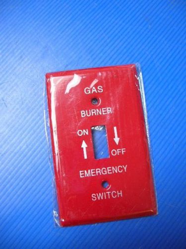 Morris 83496 Emergency Metal Switch Plates 1 Gang Gas, 10 Pack