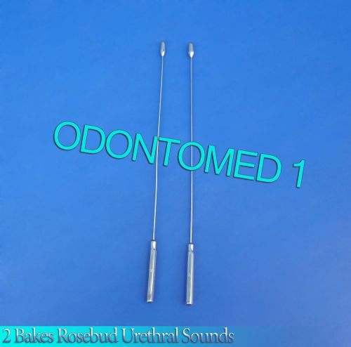 2 Pcs Bakes Rosebud Urethral Sounds 7mm+8mm