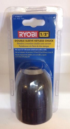 New Ryobi 1/2&#034; Double Sleeve Keyless Drill Chuck A10KLC2