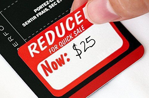 Reduced Price For Quick Sale, 1 1/8&#034; x 1 5/8&#034;, Printed, Semi-Gloss Paper Labels,
