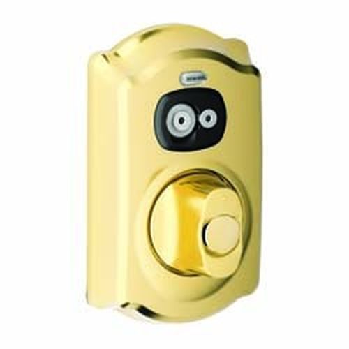 Schlage electronic deadbolt BE367 505 bright brass finish - new in box