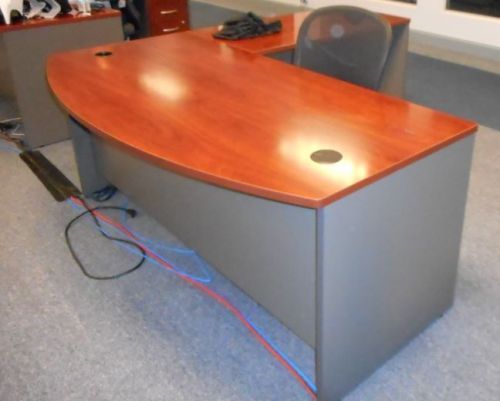 Modern Bush bow Desks L shape Desks  72 by 30 with 24 by 42 L desks