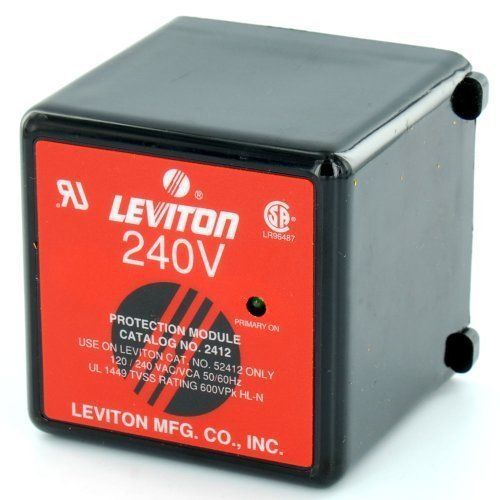 Leviton 2412 250V 240 Vic, 50/60 Hz, Clamping Voltage 600V, Transient Voltage