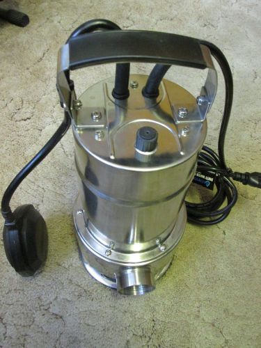 New stainless steel 1 hp submersible dirty water pump 2910 gph model 69300 for sale