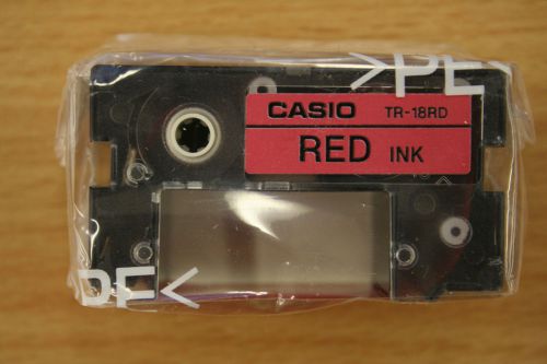 Casio Ink  Ribbon TR -18RD (Red) for use CW-50, CW-75, CW-100, CW-L300*