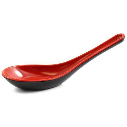 Thunder Group 7003JBR 12-Pack 3/4-Ounce Spoon, 5-5/8-Inch by 1-5/8-Inch, Blac...