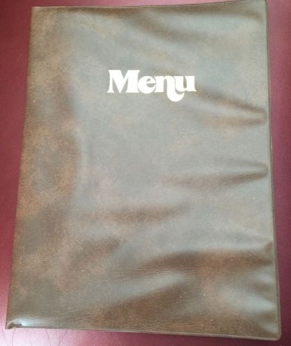 Lot of 45 Faux Leather Menu Covers