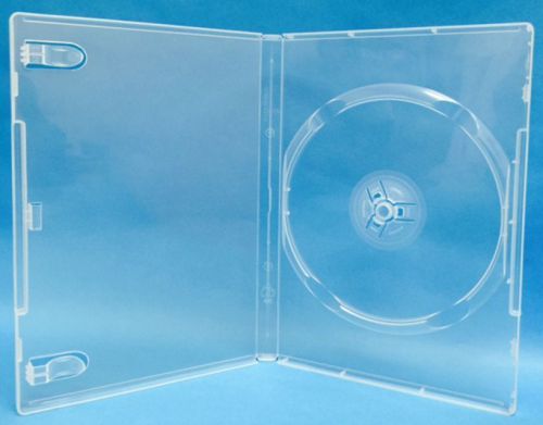 50 pcs  Premium Single Clear DVD CD Cases, hold 1 Disc, 14mm.