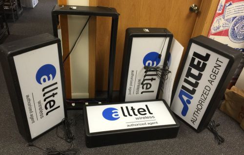 Lot of 5 Tecart Sign Frames &#034;Ready for Your Insert&#034; 2-Sided Quality Lighted