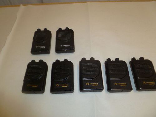 Lot of Seven Motorola Minitor III &amp; IV 45-48.9 MHz Low Band Fire EMS Pagers