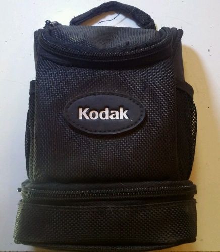 Kodak Black Camera Bag w/ zipper pouches side pockets SD Slots 6 x 4&#034; KODAK Case