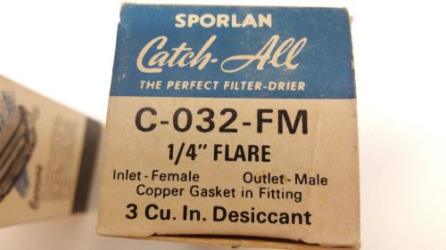 Sporlan Catch-All C-032-FM Filter Drier 1/4 Inlet Female 400032