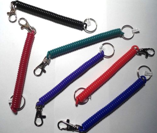 24  COIL KEY  RING HOLDER WITH TRIGGER SNAP