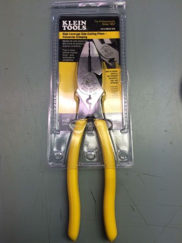 Klein Tools D213-9NECR 9&#034; High-Leverage Side-Cutting Plier-Connector Crimping