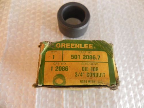 NEW GREENLEE 3/4&#034; die #50120867 for use with 1731 one shot puncher,1732