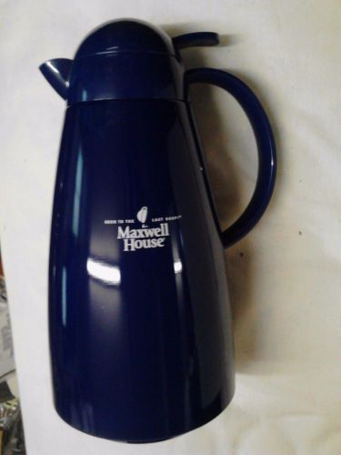 New in Box Maxwell House Blue Coffee Carafe #707575 pot