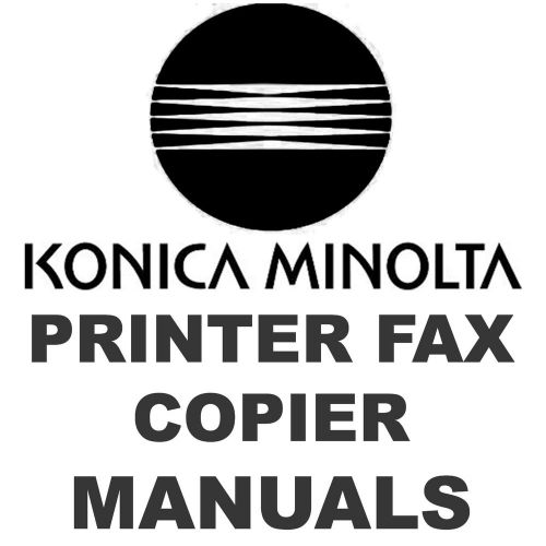 Minolta copier printer fax service illustrated parts options manuals manual dvd for sale