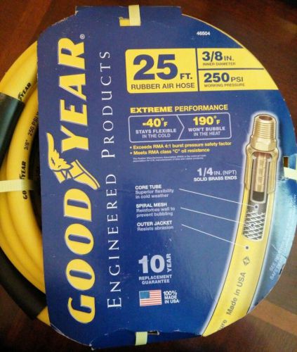 Goodyear EP 46504 3/8-Inch by 25-Feet 250 PSI Rubber Air Hose.