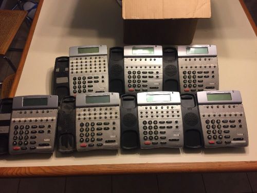 LOT OF 7NEC Dterm 80 DTH-16D-1(BK)TEL Phone - For parts/repairs