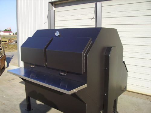 New BBQ Rotisserie Cooker Smoker Octagon Grill On Trailer BEST PRICE GUARANTEED