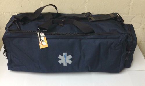 Needi medical emergency paramedic oxygen o2 trauma gear carry bag navy blue for sale