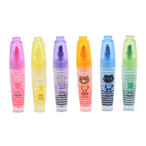 6pcs Mini Colors Art Drawing Paint Painting Markers Highlighter Pen Kids Gifts