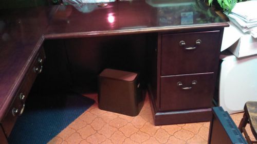 Office Desk, Jasper Seating Co, Walden, L-Shaped, Cherry Wood