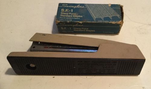 Vintage BOSTITCH B440 Stapler Standard Staple And Box Of Swingline Staples