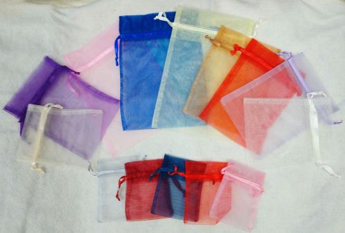 20 PCS 6x9 All Colors Organza Fabric Bags Wedding Favor