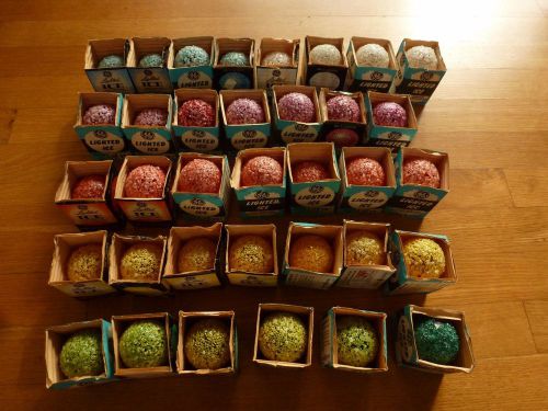 Vintage Lot 35 GE D30 Ice Bulbs Xmas Christmas Party Decor NIB