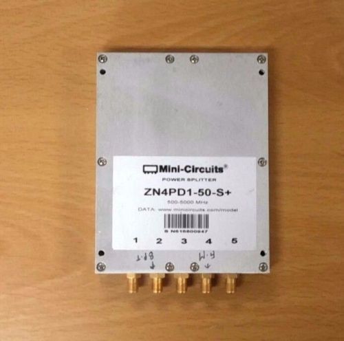 Mini Circuits RF Power Splitter ZN4PD1-50-S+ 200-5000MHz Used