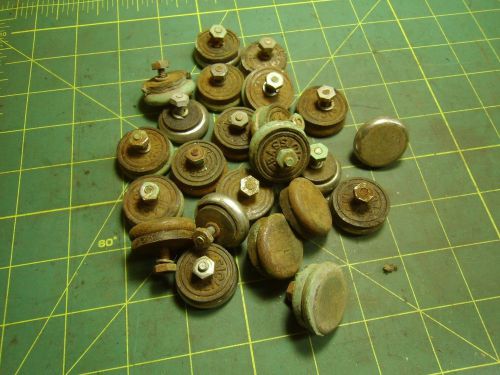 CABINET FEET MISC ABOUT 1 1/8 D WITH A8-32 STUD X 3/8&#034; L QTY 23 #52074