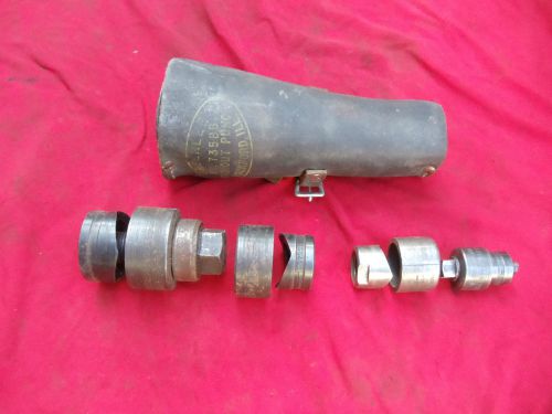 Greenlee 735BB  Knockout Punch Set For 1/2&#034; 3/4&#039;&#039; 1&#039;&#039; 1-1/4&#034; Conduit