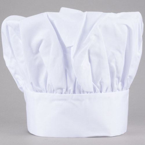 USA SELLER BAKER/CHEF HAT CLOTH  FIT MOST ADJUSTABLE VELCRO  COTTON BLEND