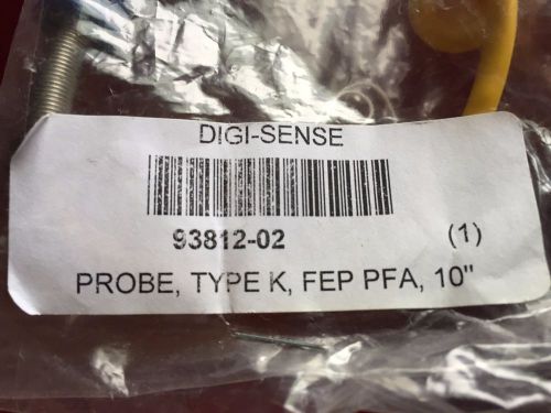 Digi-sense  10&#034; probe mpn: wd93812-82 type k fep pfa (new) by oakton for sale
