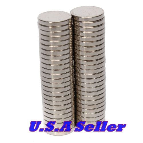 50 pcs n52 12mm x 2mm strong round disk rare earth magnets neodymium u.s shipped for sale