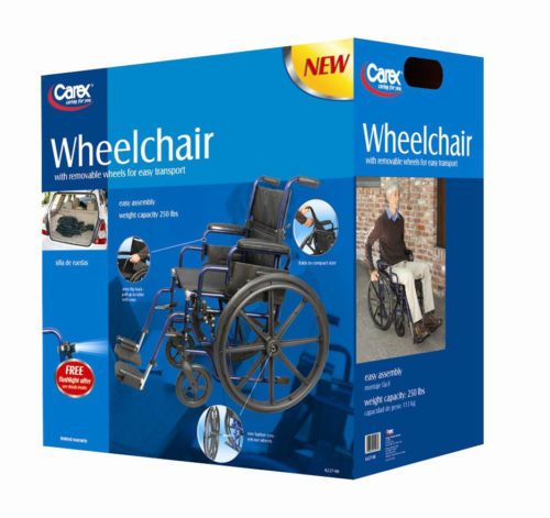 Carex wheelchair 18&#034; foldable. model # a227-00 for sale