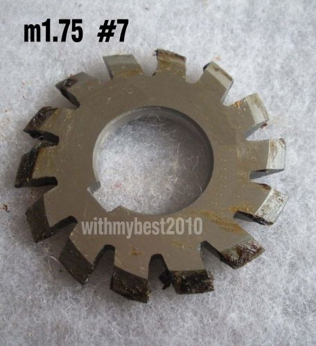Lot 1pcs hss m1.75 20 degree #7 cutting range 55-134 teeth involute gear cutter for sale