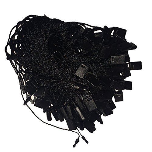 Retail supply co 7&#034; 500 pieces black nylon hang tag fasteners for sale