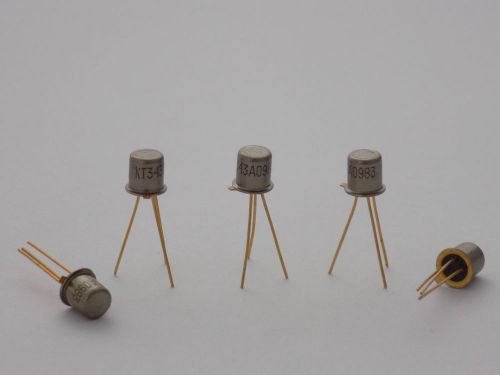 5x KT343A - Si PNP 300Mhz Gold Pin Transistors ( hFE min 30 ) = 2N3545 2T3841