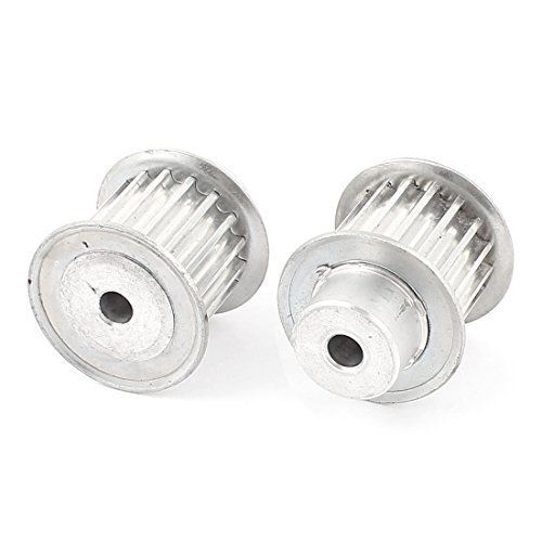 Uxcell 2pcs 5m 17t 5mm pitch 6mm bore timing belt pulley for stepper motor for sale