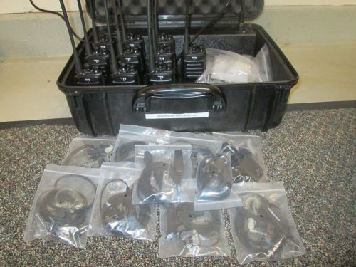 10 Titan TR400 Two Way Radio + All in one Charging Carrying Case + Head Sets