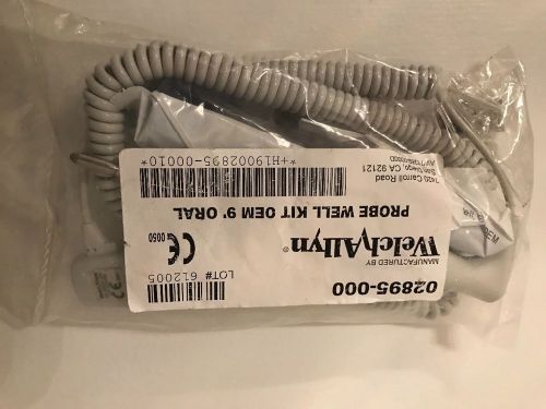 WELCH ALLYN  02895-000 PROBE WELL KIT WITH 9&#039; ORAL PROBE--NEW IN SEALED POUCH