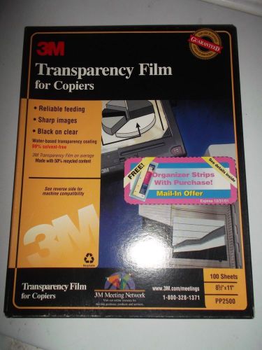 3M Transparency Film for Laser Printers/Copiers- 35 Sheets - 8 1/2&#034;x11&#034; Used