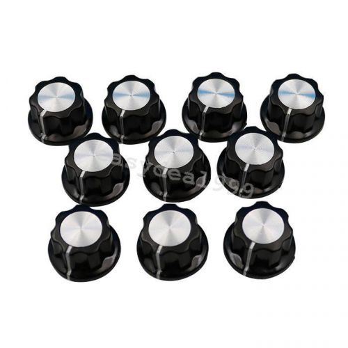 10pcs potentiometer knob bakelite 16mm top rotary control turning f hole dia 6mm for sale